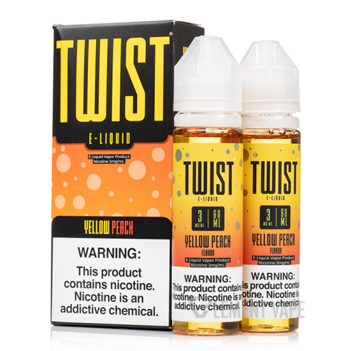 Twist Freebase - YELLOW PEACH 3MG E-JUICE 60ML - E-Juice